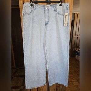 NWT No Boundaries Sz XXL (20) Mid-Rise Baggy Wide Leg Jeans